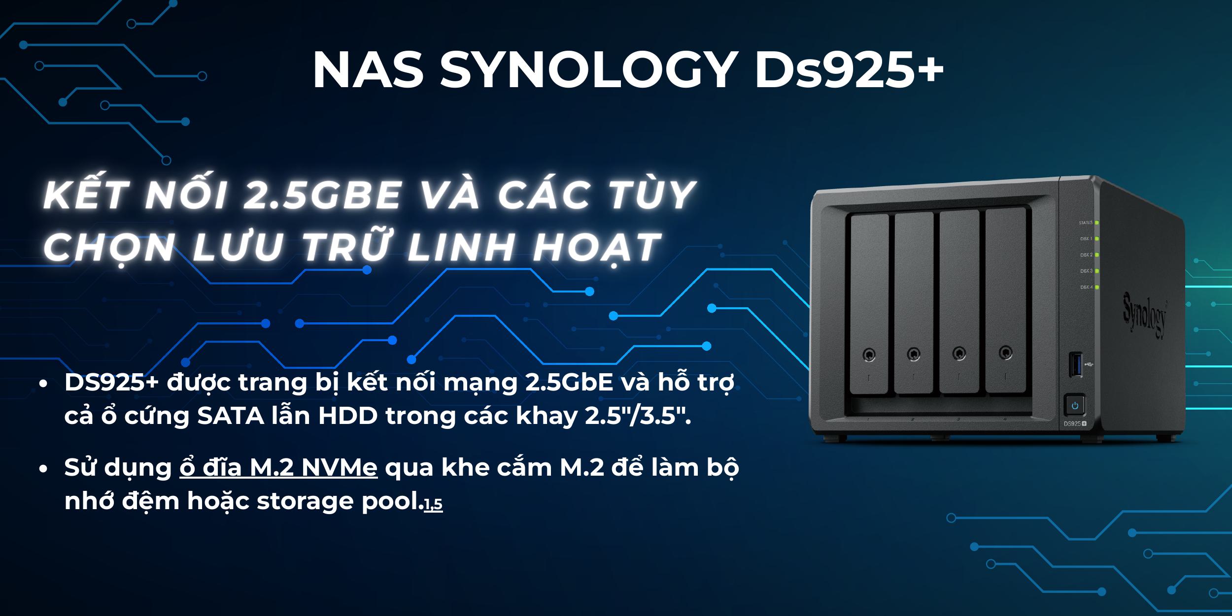 Nas Synology Ds925+ Chính Hãng Tại Tân Long